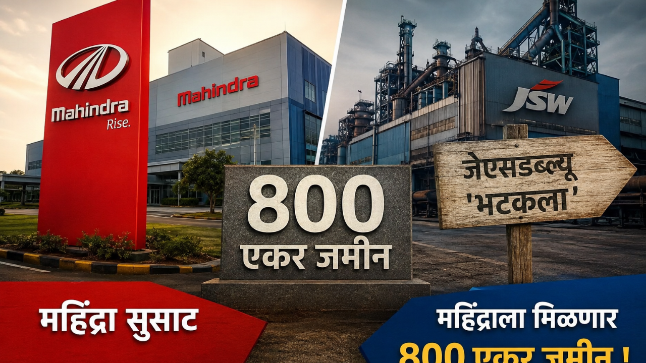 Nagpur : महिंद्रा सुसाट, जेएसडब्ल्यू  ‘ भटकला ‘ ; महिंद्राला मिळणार ८०० एकर जमीन !