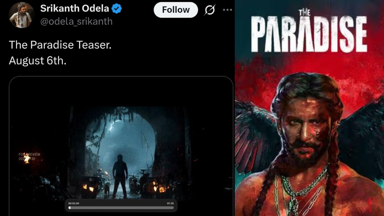 The Paradise Teaser : नॅचरल स्टार नानीचा मोठा धमाका! ‘द पॅराडाइज’चा बहुप्रतीक्षित टीझर ‘या’ दिवशी होणार रिलीज