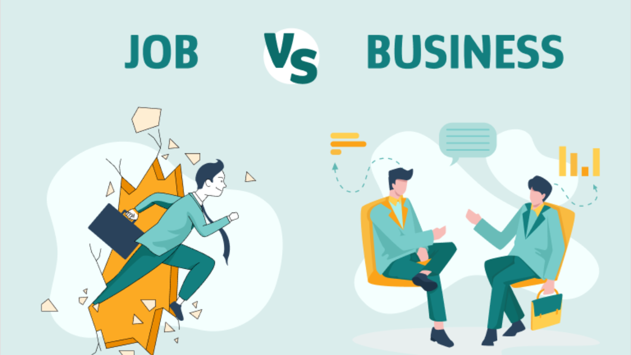 Job vs Business : नोकरी की व्यवसाय? कोणता पर्याय तुम्हाला वेगाने बनवू शकतो श्रीमंत; हे आहे फायद्या-तोट्याच गणित?