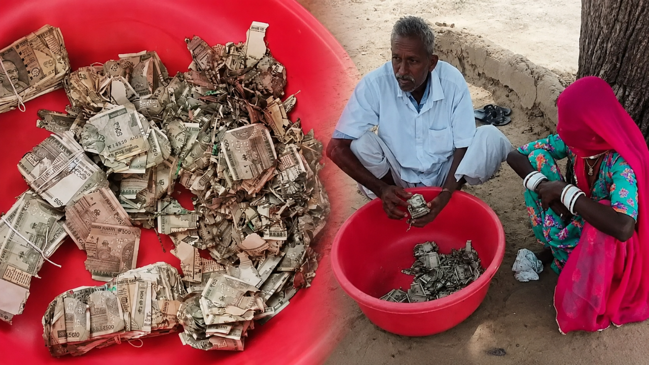 Destroyed Cash : 5 लाखांच्या नोटा किड्यांनी कुरतडल्या, बँकेनेही बदलण्यास दिला नकार? नेमका काय आहे नियम?