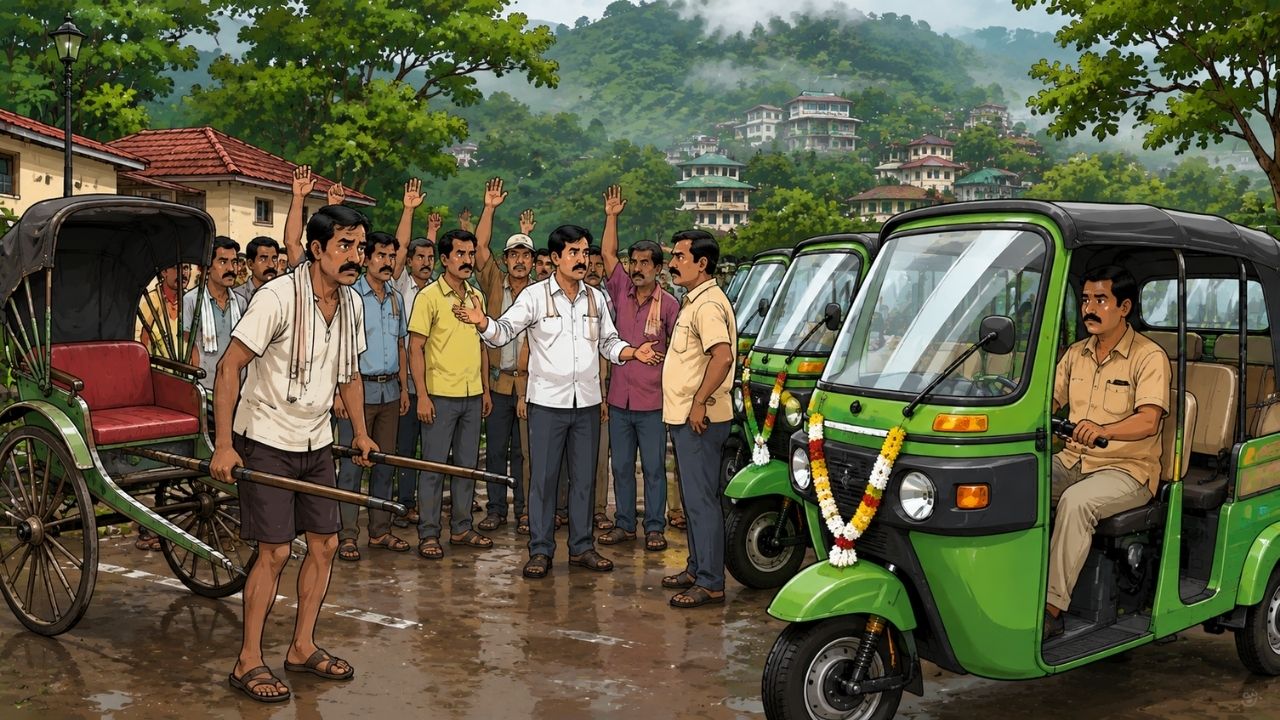 Raigad News: माथेरानमध्ये ३२ जणांना ई-रिक्षा, मग उर्वरित ६२ जणांचं काय? शहरात पुन्हा आंदोलनाची चाहूल