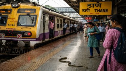 Mumbai Local: ठाणे स्थानकावर महिलांच्या डब्यात सापाची अफवा; 12 मिनिटे लोकल ठप्प, प्रवाशांमध्ये घबराट