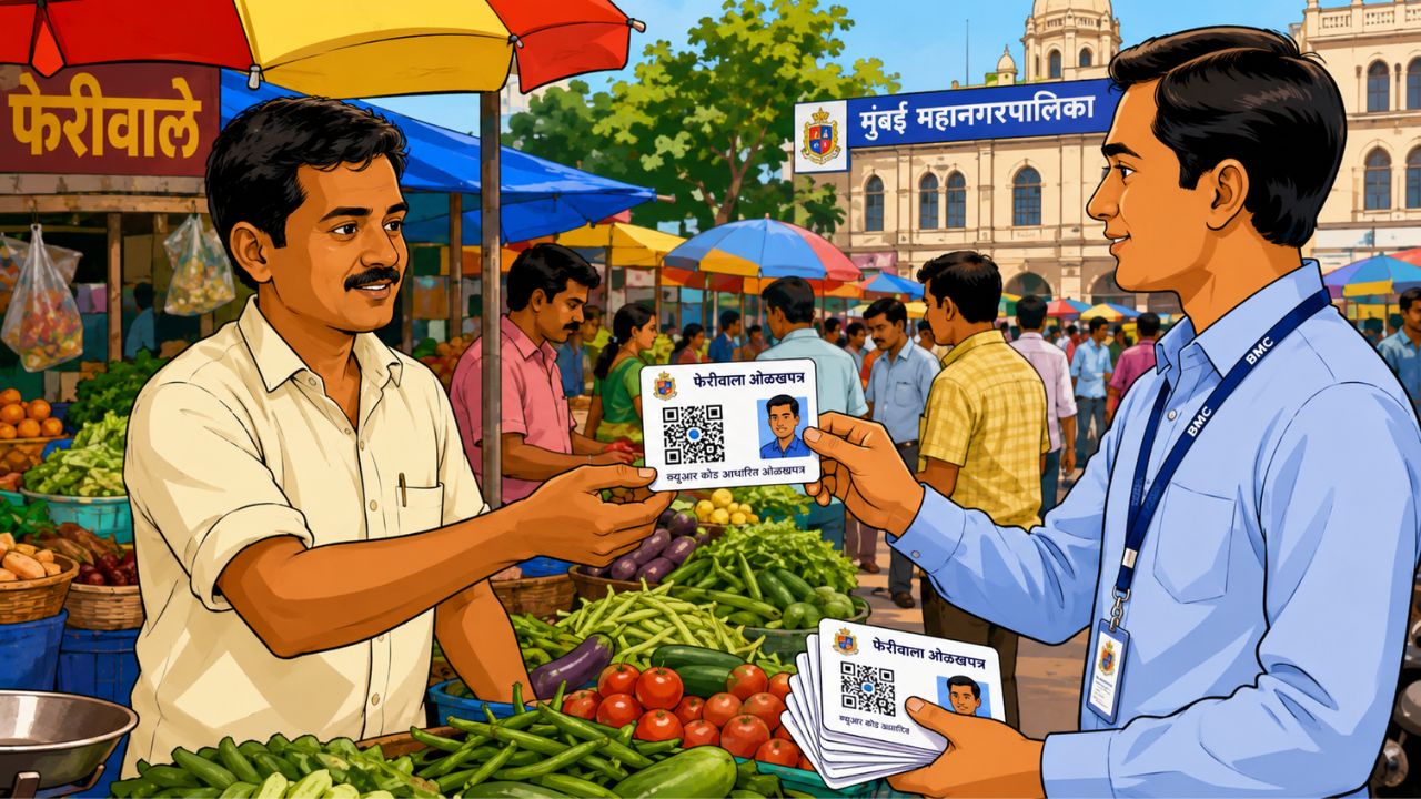 मुंबईतील 99 हजार फेरीवाल्यांना मिळणार QR कोड ओळखपत्र; पालिकेच्या निर्णयावर विरोधकांचा सवाल