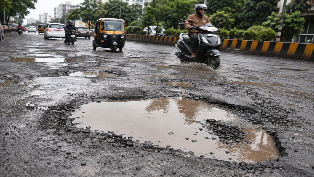 Nashik News: जून-जुलैला दिवसाला २००, ऑगस्टमध्ये थेट ६४२ खड्डे! महापालिकेच्या खड्डे बुजविण्यावर शंकेचे ढग