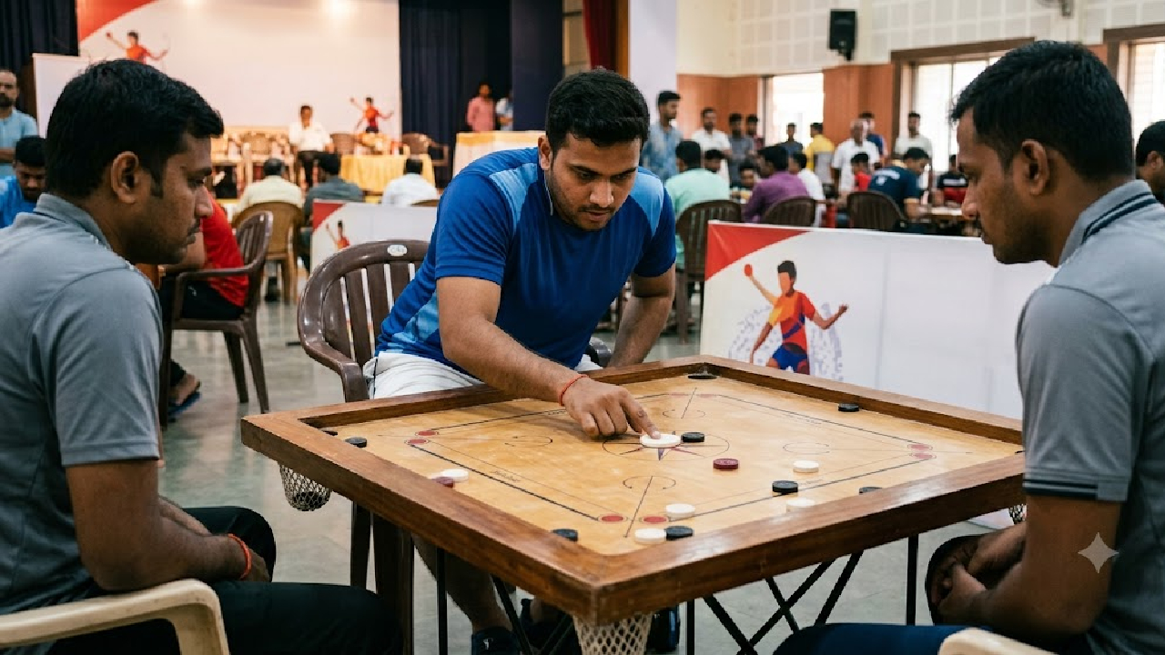 Carrom Sports News: कॅरम स्पर्धेत पुणेकरांचा डंका! अभिजीत त्रिपणकर अन् आयुष गरुडची दुसऱ्या फेरीत धडक