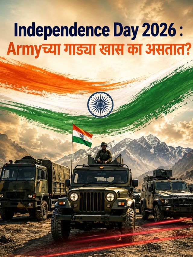Independence Day 2026 : Indian Armyच्या ताफ्यात कोणत्या गाड्या असतात? Jeepपासून आधुनिक SUV पर्यंत