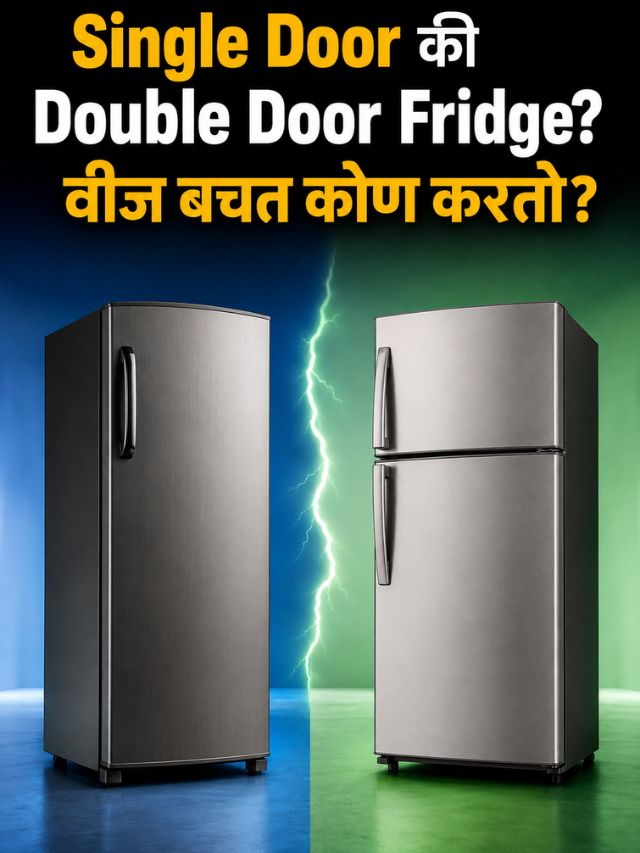 Single Door की Double Door Fridge? वीज बिलाची बचत कोण करतो?