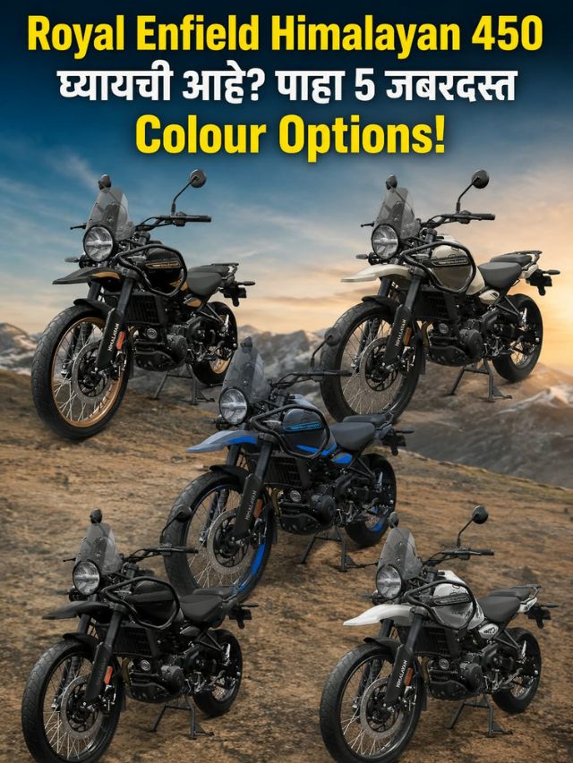 Royal Enfield Himalayan 450 घ्यायची आहे? पाहा 5 जबरदस्त Colour Options!