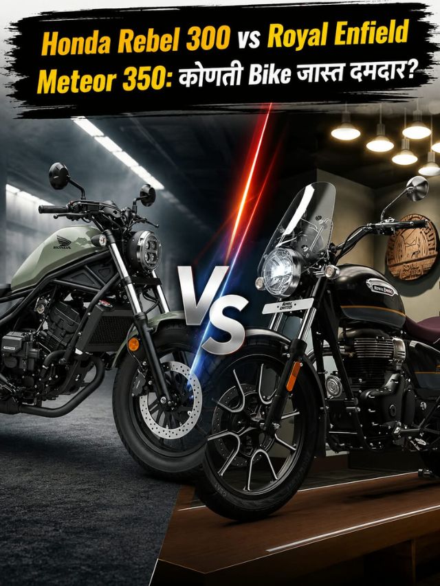 Honda Rebel 300 vs Royal Enfield Meteor 350: कोणती Bike जास्त दमदार?