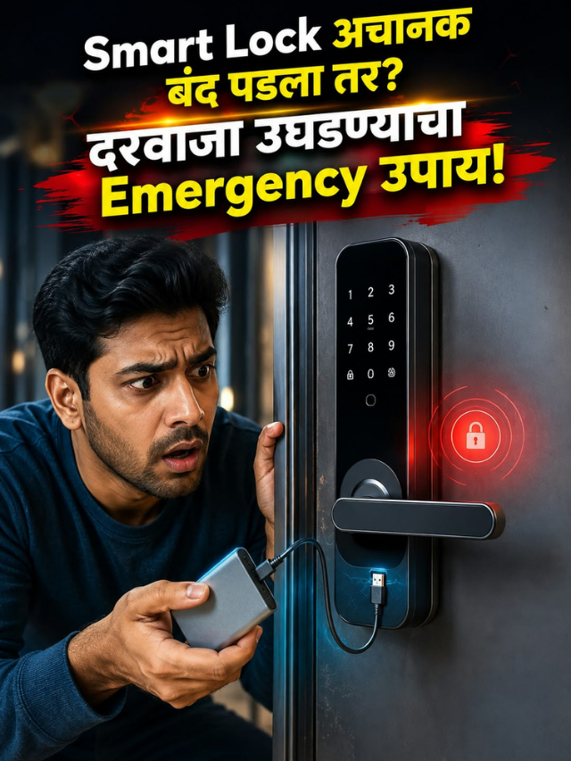 Smart Lock अचानक बंद पडला तर? दरवाजा उघडण्याचा Emergency उपाय!