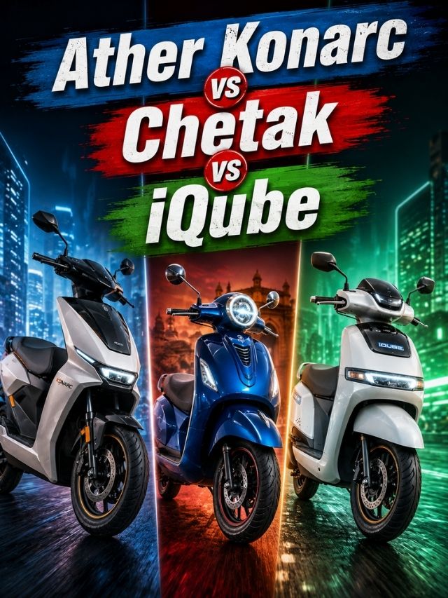 Ather Konarc vs Chetak vs iQube: 1 लाखांपासून 212km Rangeपर्यंत, कोणता EV Scooter भारी?