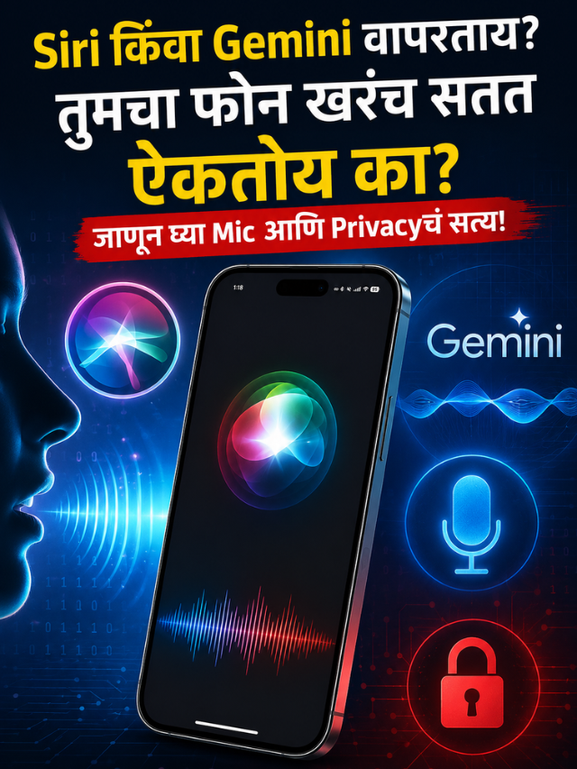 Siri किंवा Gemini वापरताय? तुमचा फोन खरंच सतत ऐकतोय का? जाणून घ्या Mic आणि Privacyचं सत्य!