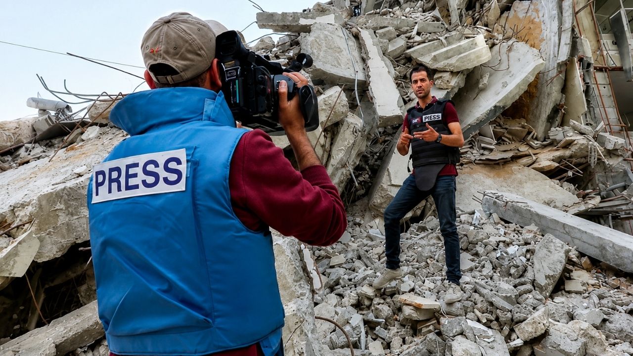 Gaza War : गाझातील युद्धात २६७ पत्रकारांचा मृत्यू; ८० टक्क्यांहून अधिक मीडिया सुविधा उद्ध्वस्त