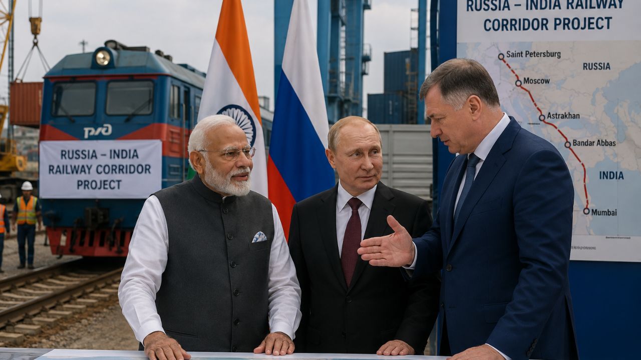 Russia-India Railway corridor: रशिया ते भारत जमिनीवरून जोडला जाणार व्यापार; पाकिस्तानसह ‘या’ 5 देशांमधून धावणार रेल्वे