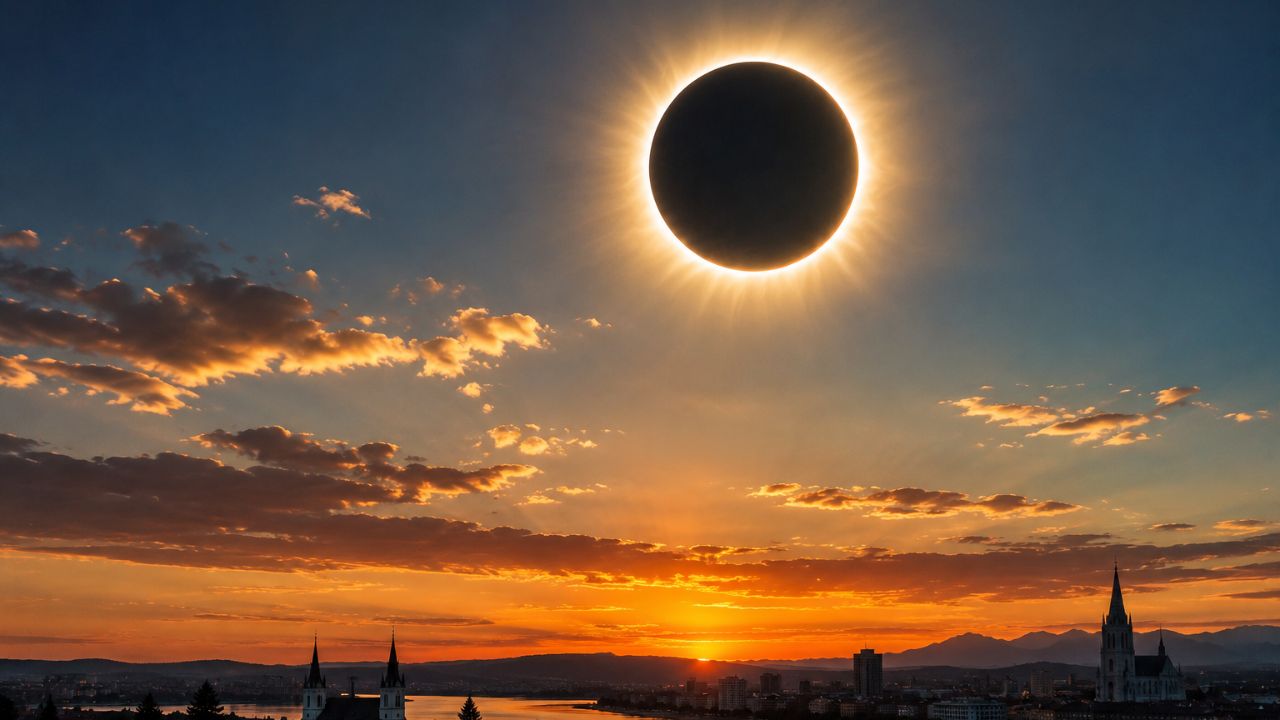 Solar Eclipse 2026 : युरोपच्या आकाशात अद्भुत खगोलीय नजारा; सूर्यग्रहणाने लाखो लोक मंत्रमुग्ध