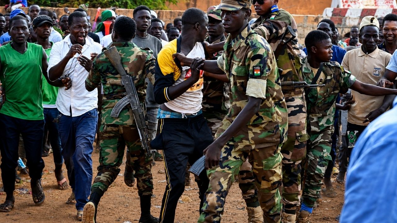 Niger News : नायजरमध्ये लष्करी बंडाचा प्रयत्न; विमानतळ आणि राष्ट्रपती भवन परिसरात गोळीबार