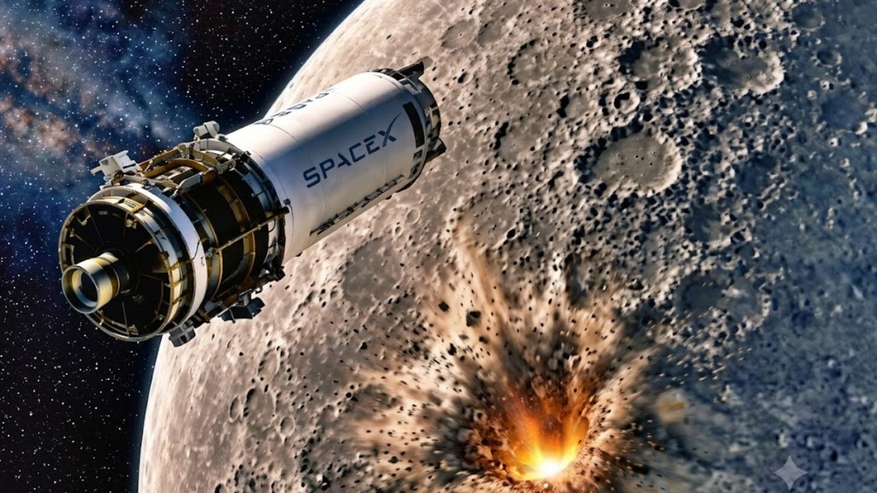स्पेसएक्सचे Falcon-9 रॉकेट 5 ऑगस्टला चंद्रावर धडकणार; भविष्यातील चांद्र मोहिमांसाठी महत्त्वाची घटना