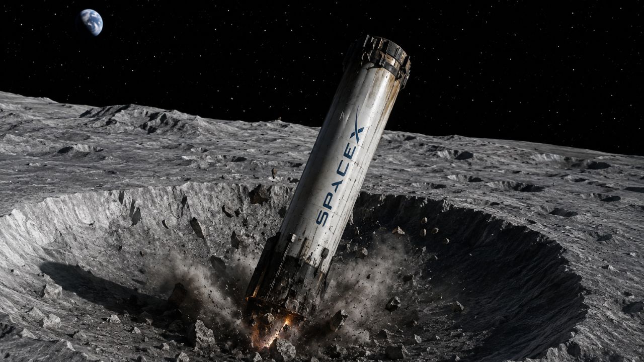 Falcon9 Crash: अंतराळात एक मोठा अपघात; SpaceX Rocket चा 4,000 kg वजनाचा एक तुकडा आज चंद्रावर आदळला अन्…