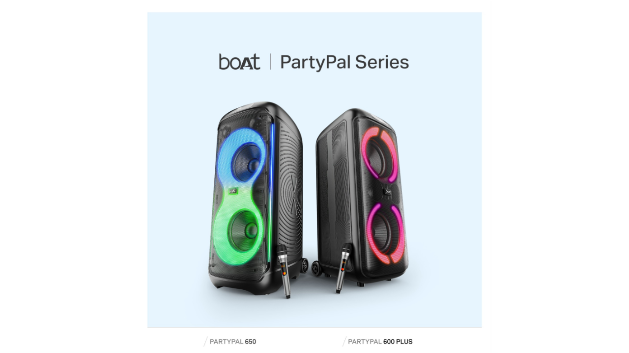 Boat New PartyPal Speakars: भन्नाट फीचर्ससह बोटची नवीन PartyPal स्पीकर सीरिज लाँच; कॅरिओके आणि डीजे इफेक्ट्सने रंगणार पार्ट्या