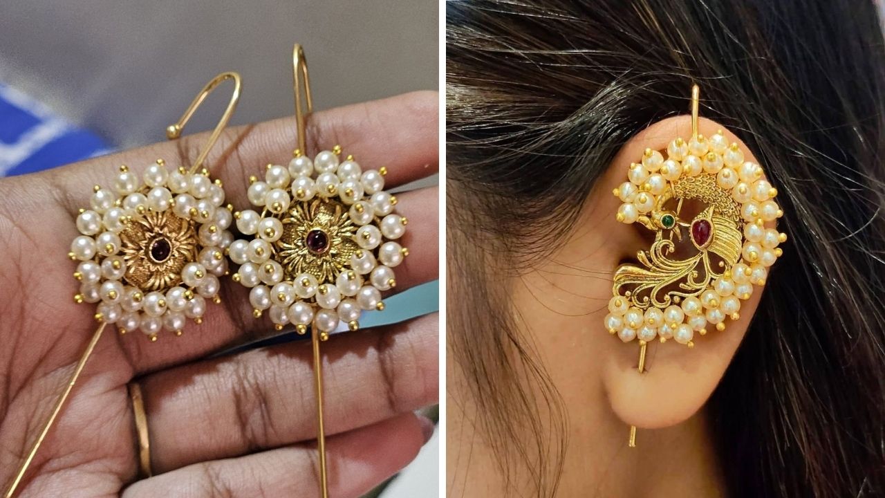 अनेकांना नाजूक साजूक डिझाईनचे कानातले परिधान करायला खूप जास्त आवडतात. अशावेळी या डिझाईनचे एअरकफ तुम्ही खरेदी करू शकता. हे एअरकफ केवळ साडीवरीच नाहीतर कोणत्याही लुकसाठी उत्तम आहेत.