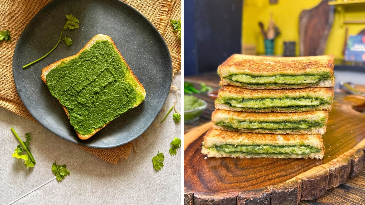 तोंडाला सुटेल पाणी! सकाळच्या नाश्त्यासाठी झटपट बनवा गोवन स्टाईल Green Chutney Sandwich, नोट करा रेसिपी