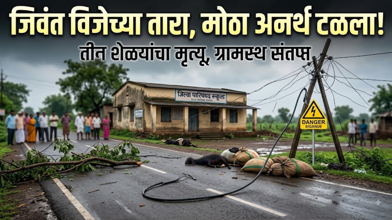 Bhandara News: एकलारीत वीजतारा तुटून ३ शेळ्यांचा मृत्यू! महावितरणाच्या कार्यप्रणालीवर प्रश्नचिन्ह
