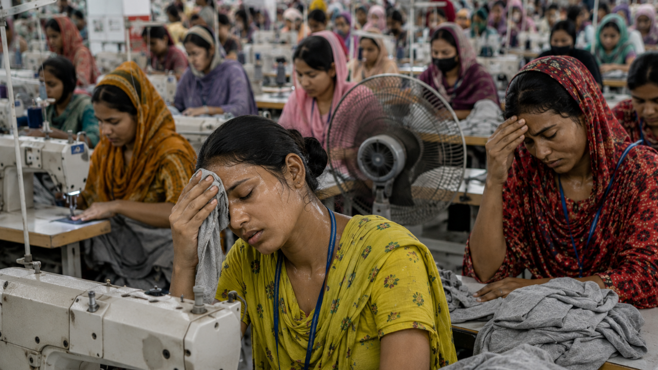 Bangladesh Heat Crisis : उष्णतेची मोठी किंमत! बांग्लादेशातील गारमेंट कामगार उकाड्यात होरपळले; बेशुद्धी, उत्पादनावरही परिणाम