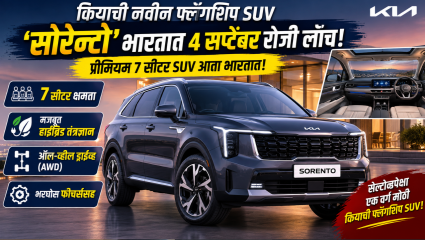 किया सोरेंटो हायब्रिड आणि डिझेल पुढच्या आठवड्यातच होणार लाँच! जाणून घ्या संभाव्य किंमत आणि खास फीचर्स