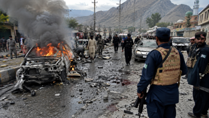 Blast in Pakistan : चिथडे उडाले , सात जणांचा मृत्यू ;खैबर पख्तूनख्वात आत्मघाती बॉम्बहल्ला