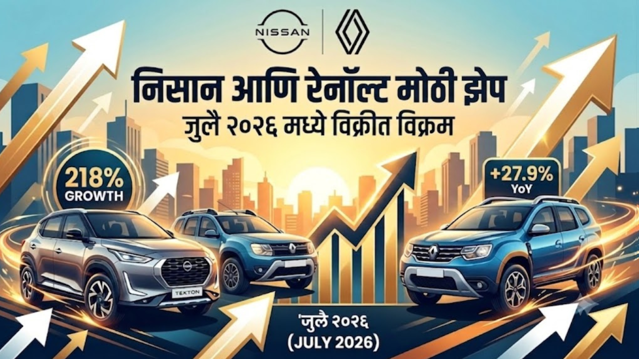 नवीन मॉडेल्सच्या जोरावर Nissan आणि Renault ची दमदार कामगिरी! जुलै च्या विक्रीत विक्रमी वाढ