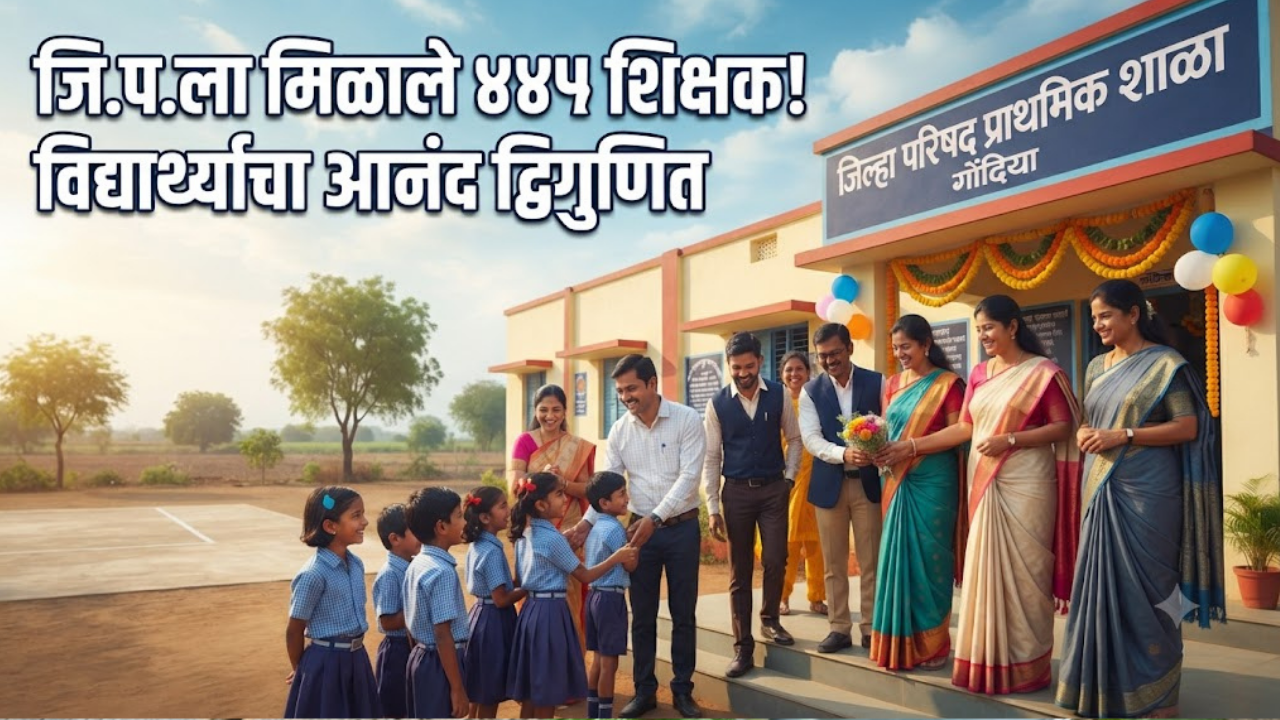 Gondiya News: जि.प.ला मिळाले ४४५ शिक्षक! पवित्र पोर्टलच्या पहिल्या टप्यात मोठी नियुक्ती; १८५ शिक्षक दुसऱ्या टप्प्यात भरण्याची शक्य