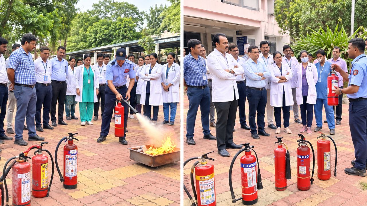 अमरावती घटनेने आरोग्य यंत्रणा अलर्ट! रुग्णालयातील उपारणांची तपासणी; अग्नीशमन यंत्र हाताळण्याचे प्रशिक्षण