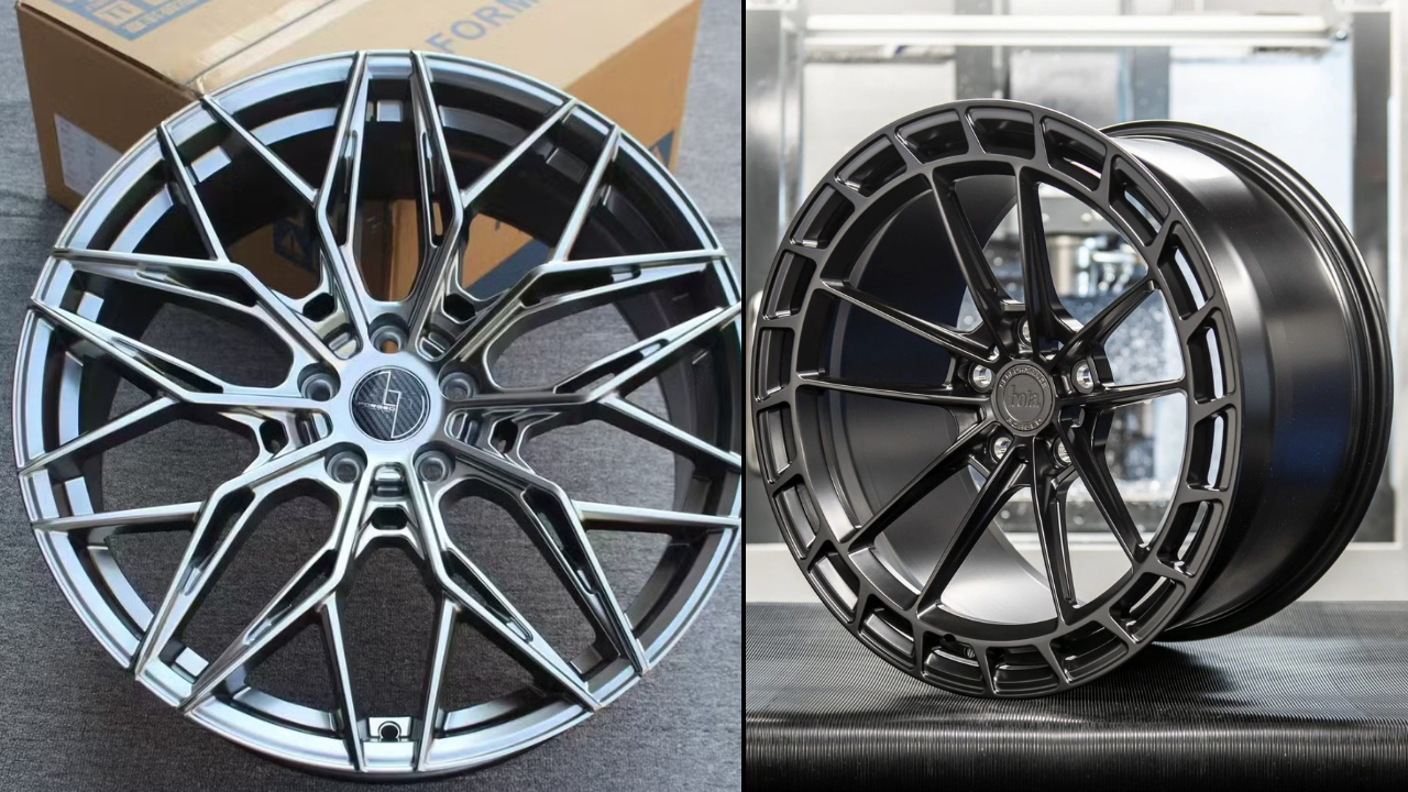 फोर्ज्ड ॲलॉय व्हील्स (Forged Alloy Wheels) हे अत्यंत मजबूत आणि वजनाने खूप हलके असतात. हाय-परफॉर्मन्स आणि स्पोर्ट्स गाड्यांसाठी हे सर्वात उत्तम मानले जातात.