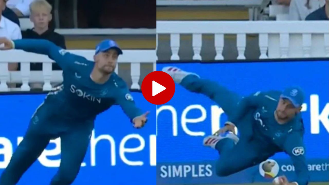 हवेत उडी, एका हाताने झेल अन् सारं क्रिकेटविश्व थक्क! Will Jacks च्या ‘सुपरमॅन कॅच’चा VIDEO व्हायरल