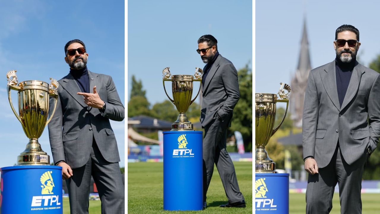 Abhishek Bachchan ETPL: अभिषेक बच्चनने केला European T20 Premier League चा श्रीगणेशा; मैदानावरून शेअर केला खास फोटो