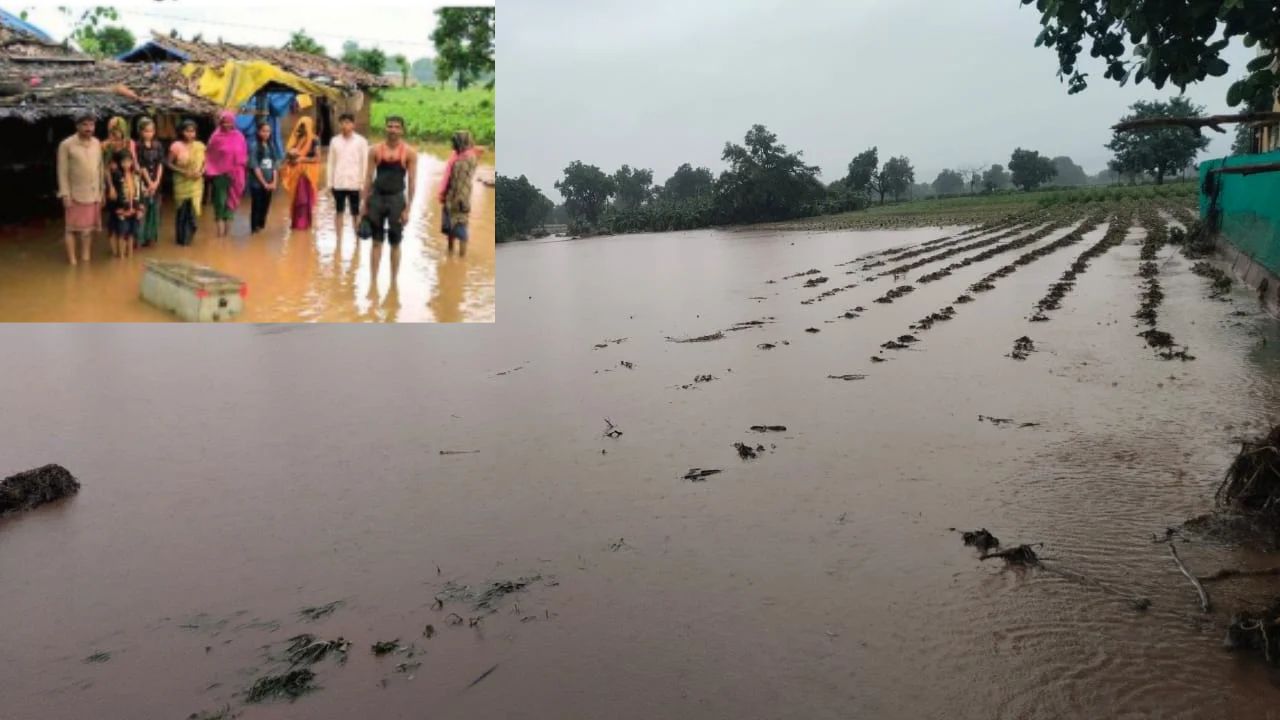 खामगावात ढगफुटीसदृश पाऊस; जळगाव जामोद, संग्रामपूर, शेगाव, खामगाव तालुक्यांना फटका