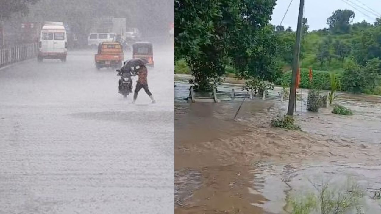 बुलढाण्यात पावसाचा धुमाकूळ; ११ तालुक्यांमध्ये १०० मिमीपेक्षा अधिक पाऊस, मलकापूर-सोलापूर महामार्ग ठप्प