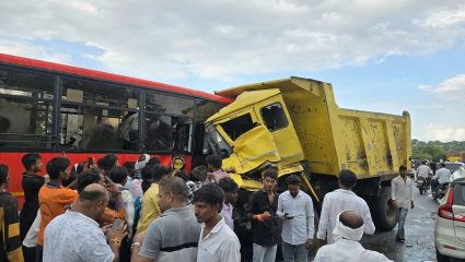 Buldhana News: एसटी बस-टिप्परच्या धडकेत १ ठार ६ जण जखमी; चिखली-खामगाव महामार्गावर घडला अपघात