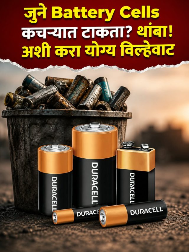 जुने Battery Cells कचऱ्यात टाकता? थांबा! अशी करा योग्य विल्हेवाट