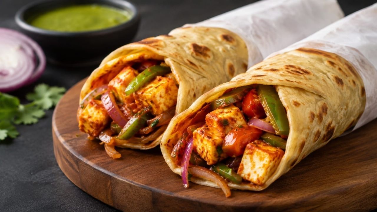 Paneer kathi Roll: रोजच्या पोहे-उपम्याला द्या ब्रेक! बनवा झटपट पनीर काठी रोल; भाज्या अन् चटणीचा भन्नाट तडका, रेसिपी एकदा वाचाच