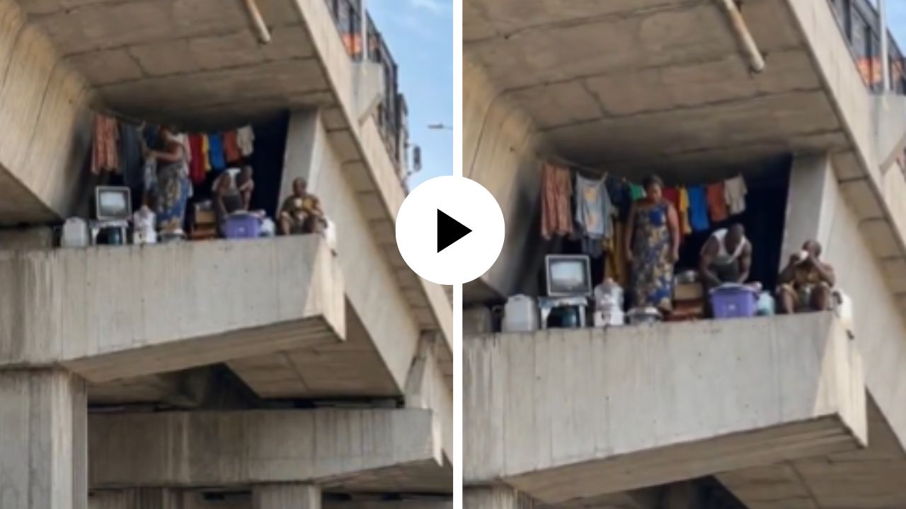 Fact Check : काय सांगता! फ्लायओव्हरच्या पिलरवर वसलं संपूर्ण कुटुंब? VIDEO पाहून यूजर्सना बसला धक्का