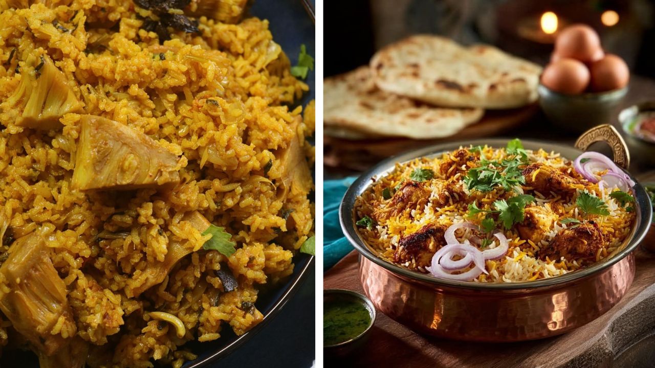 Veg Mutton Biryani Recipe : श्रावणात अशाप्रकरे बनवून खा ‘व्हेज मटण बिर्याणी’, नोट करा रेसिपी