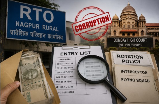 नागपूर ग्रामीण आरटीओमधील कथित भ्रष्टाचार! १० ते १५ कोटींच्या मासिक खंडणीचा दावा…