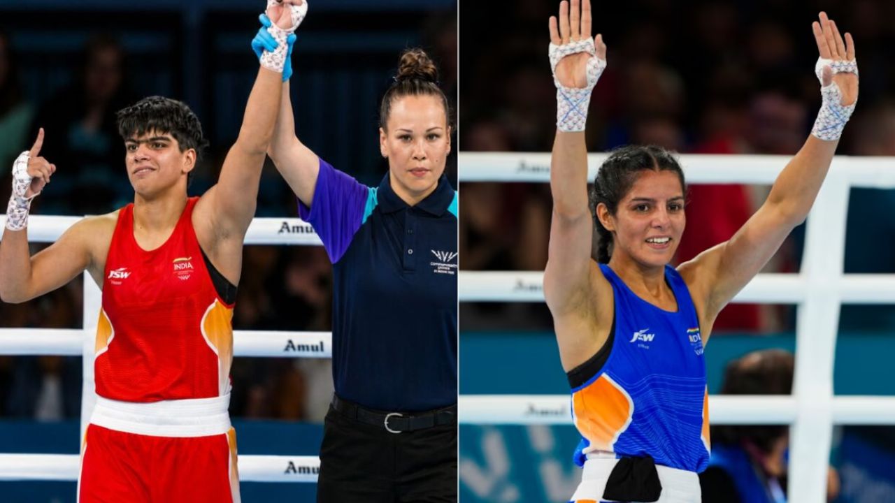 गोल्डन गर्ल्सचा दमदार पंच! CWG 2026 मध्ये प्रिया घंघास आणि साक्षी चौधरीने जिंकले सुवर्णपदक