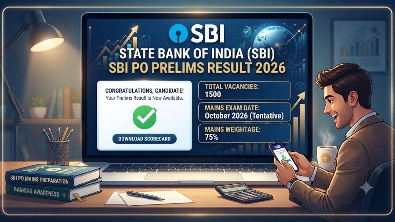 SBI PO Prelims Result 2026: एसबीआय पीओ पूर्व परीक्षा निकाल जाहीर, जाणून घ्या पुढील टप्पे आणि मेन्सचे वेटेज!