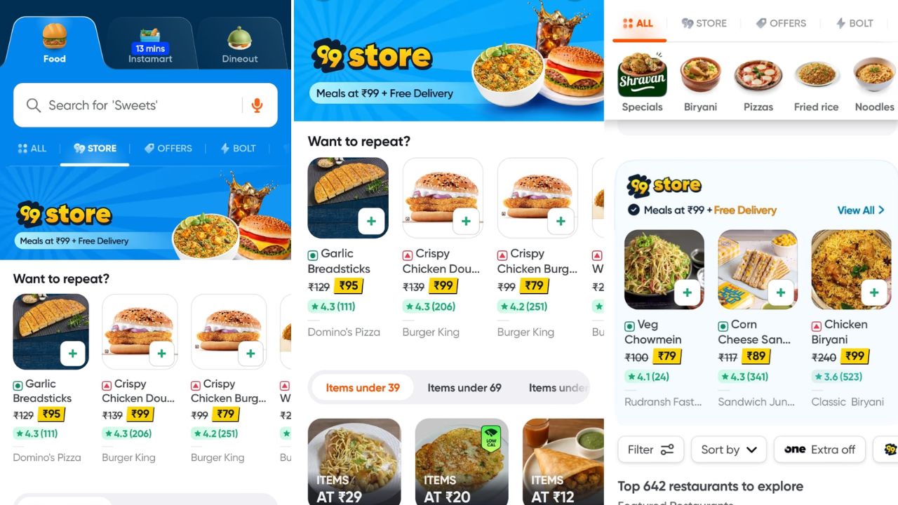 स्वस्तात मस्त जेवण! Swiggy वर बजेट फूडची क्रेझ; प्रत्येक 7 पैकी 1 ऑर्डर 99 Store वरून
