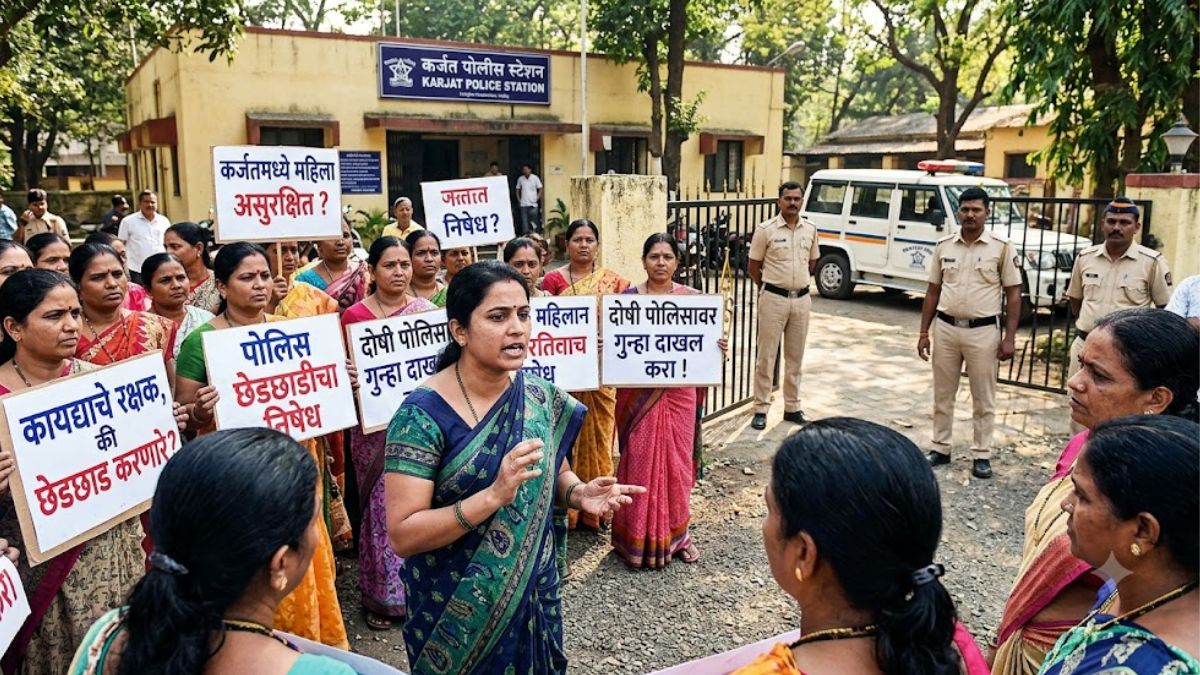Police Molestation Case: ‘चल येते का…’ म्हणत महिलेची छेड; कर्जतमध्ये पोलिस कर्मचाऱ्याविरोधात संताप, नेमका प्रकार काय?