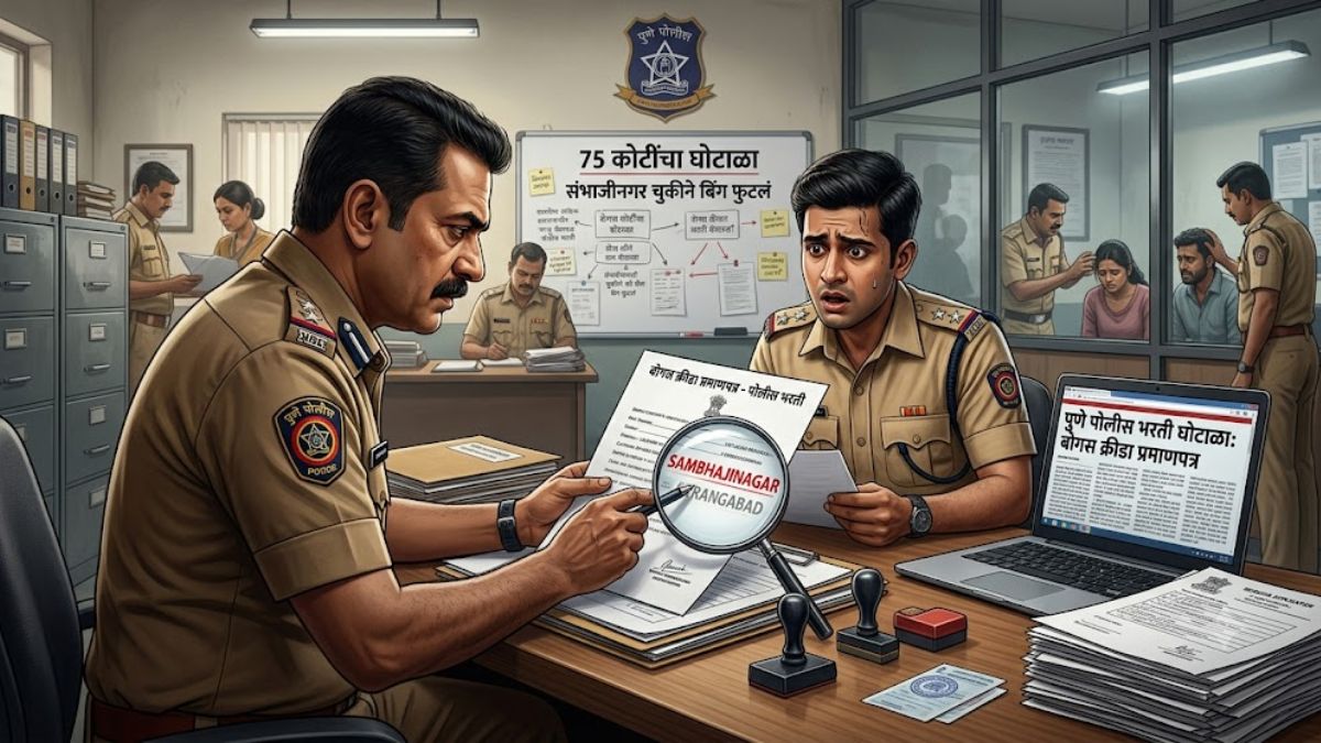 Pune Police Bharati Scam: एका शब्दाने सगळा खेळ बिघडला! ‘संभाजीनगर-धाराशिव’ नावांमुळे बोगस प्रमाणपत्र रॅकेटचा पर्दाफाश