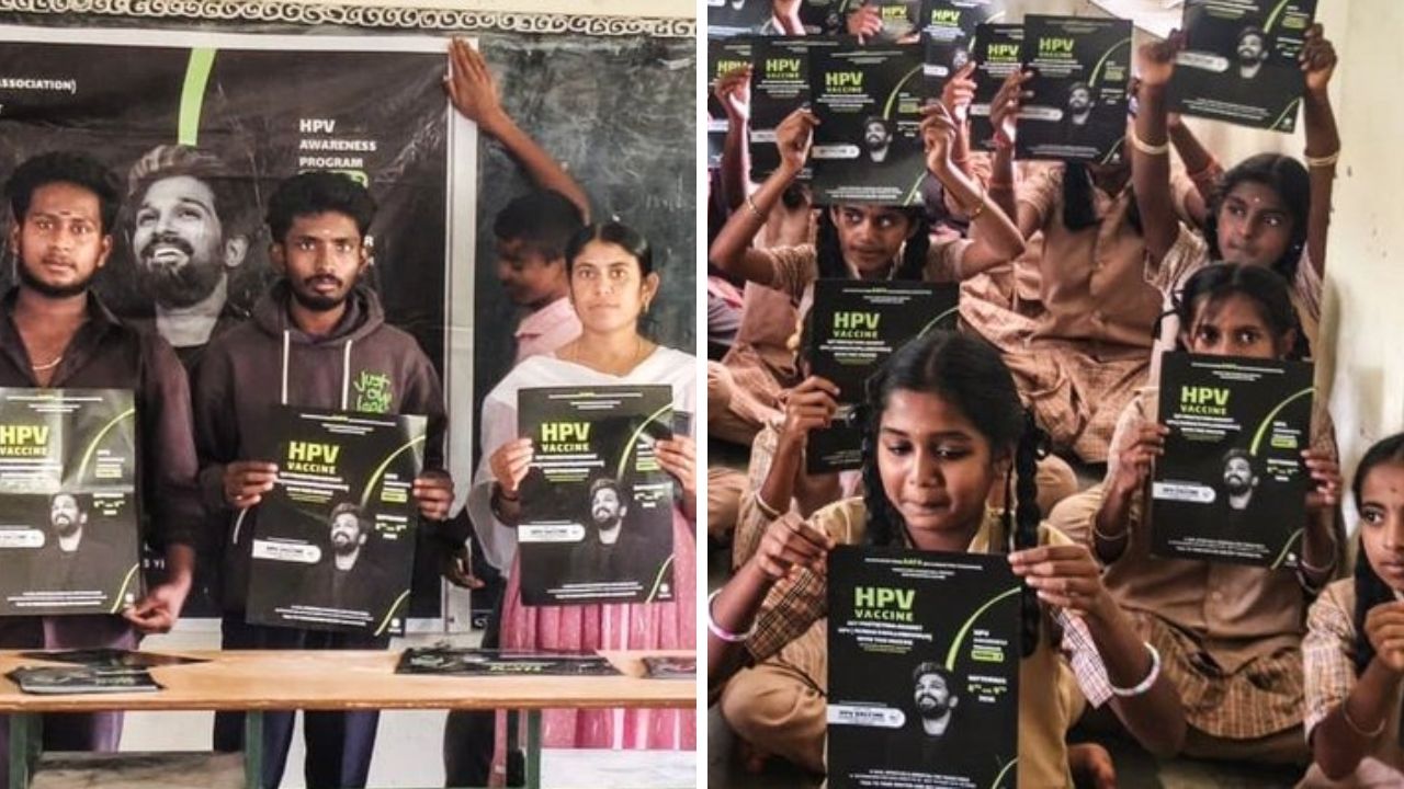 Allu Arjun: अल्लू अर्जुनच्या चाहत्यांचा मोठा पुढाकार; ८ राज्यांत ८२० कार्यक्रम, ३ लाख मुलींपर्यंत पोहोचवला HPV लसीकरणाचा संदेश