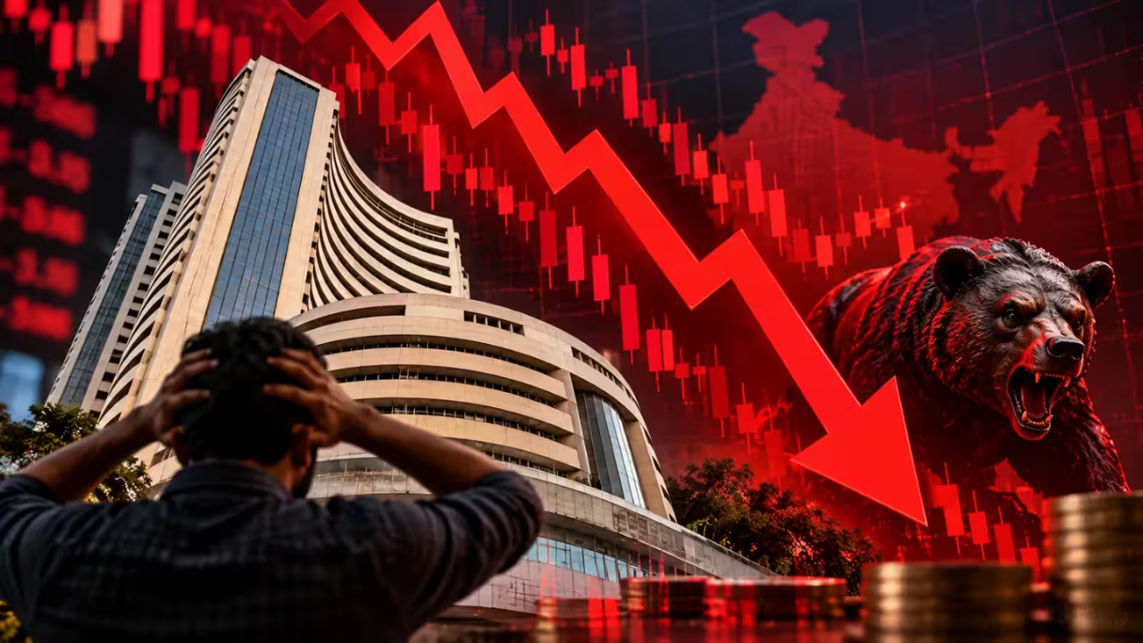 Share Market मध्ये हाहाःकार! मार्केट उघडताच 600000 कोटी स्वाहा… निफ्टी 22,850 अंकांनी तर Sensex 1000 अंकांनी कोसळला